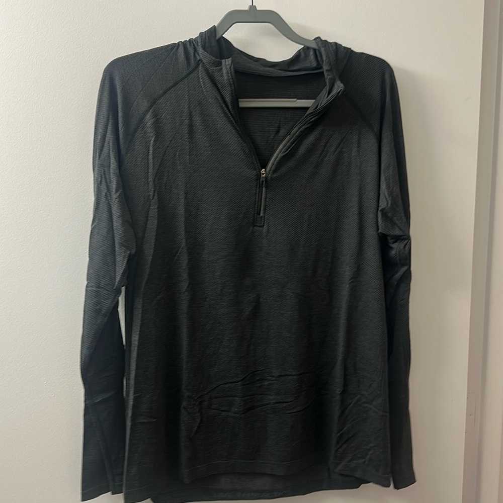 Lululemon Men’s Metal Vent Tech Half Zip, Blk, XL